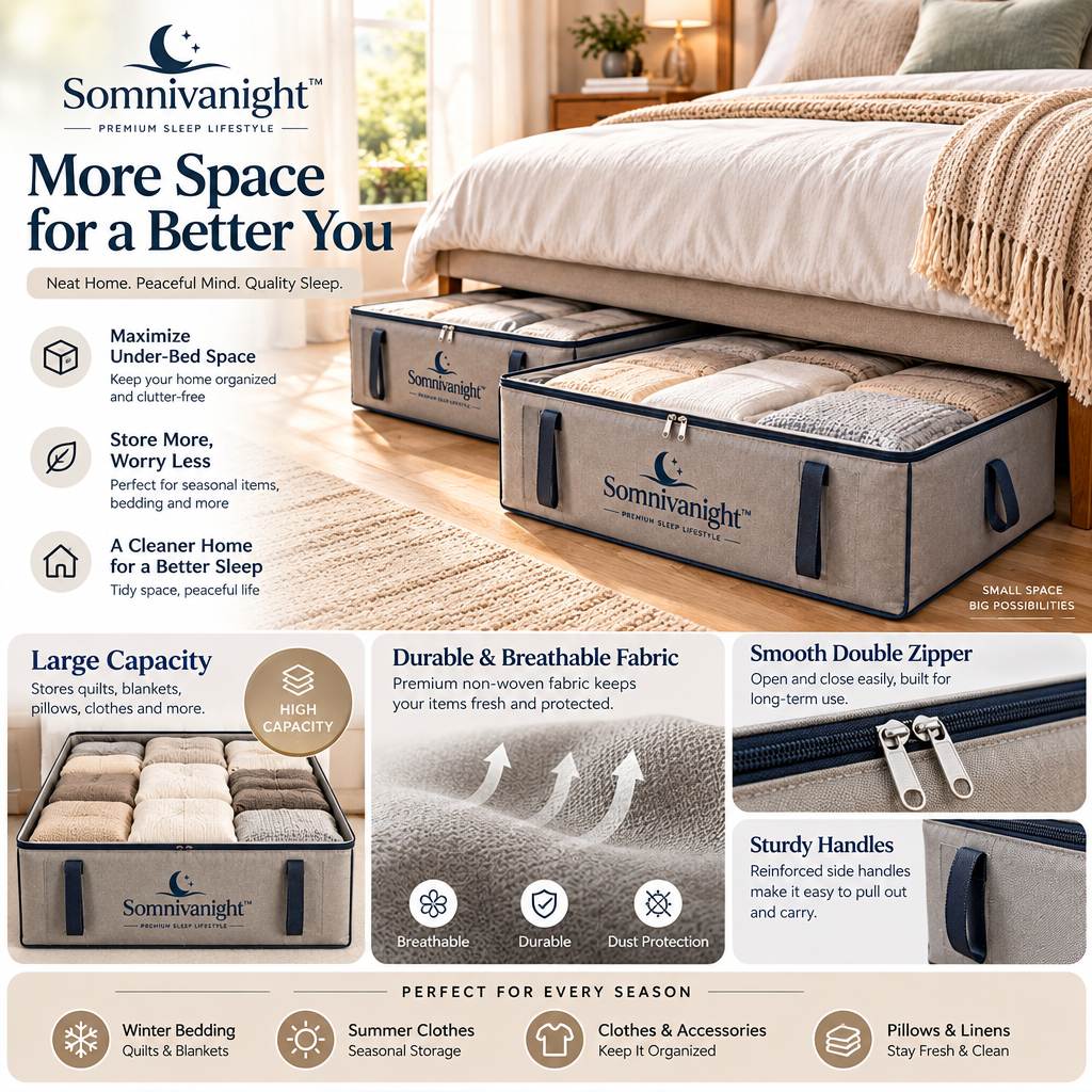 Somnivanight™ Under Bed Storage Bag Set