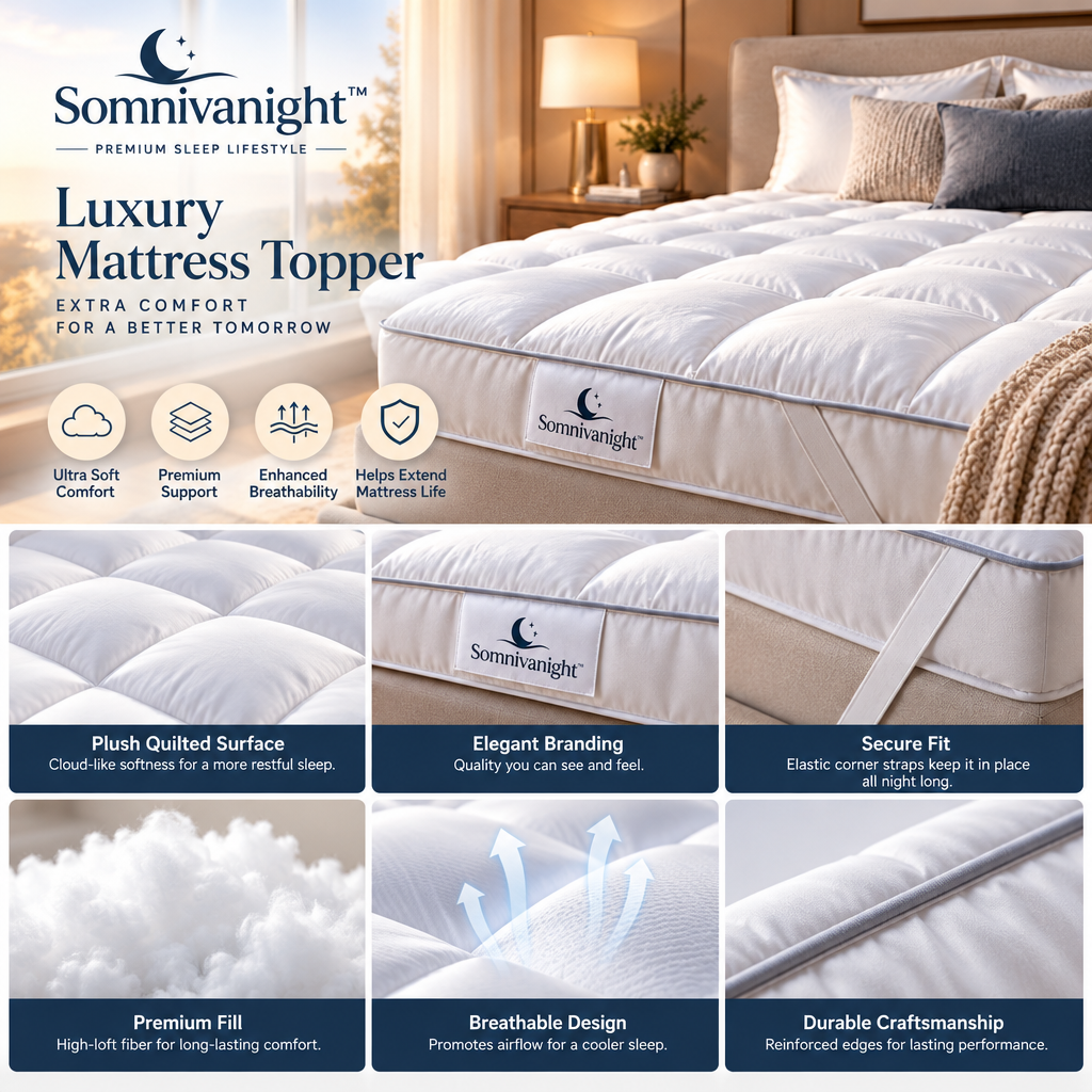Somnivanight™ Luxury Mattress Topper