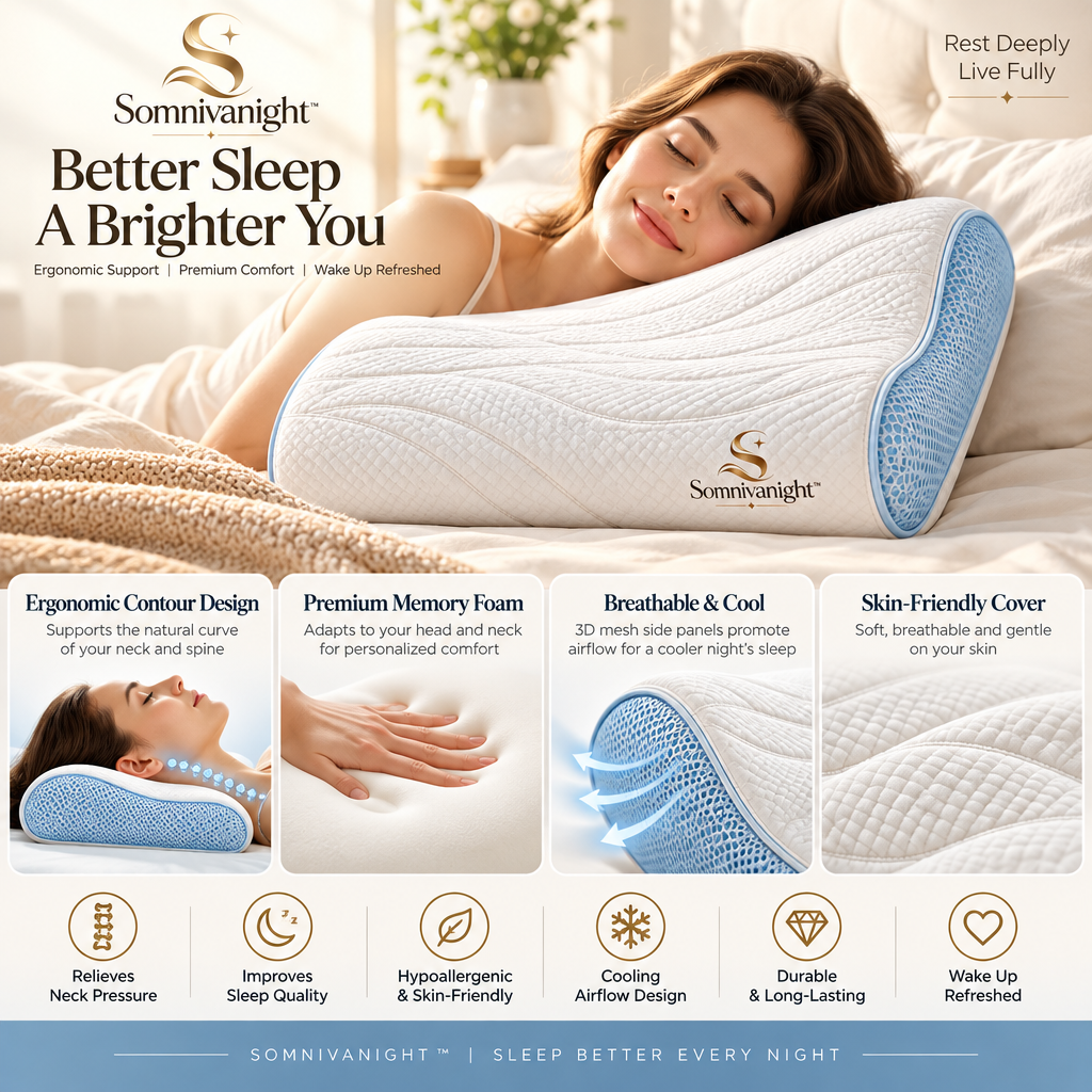 Somnivanight™ Cooling Gel Sleep Pillow